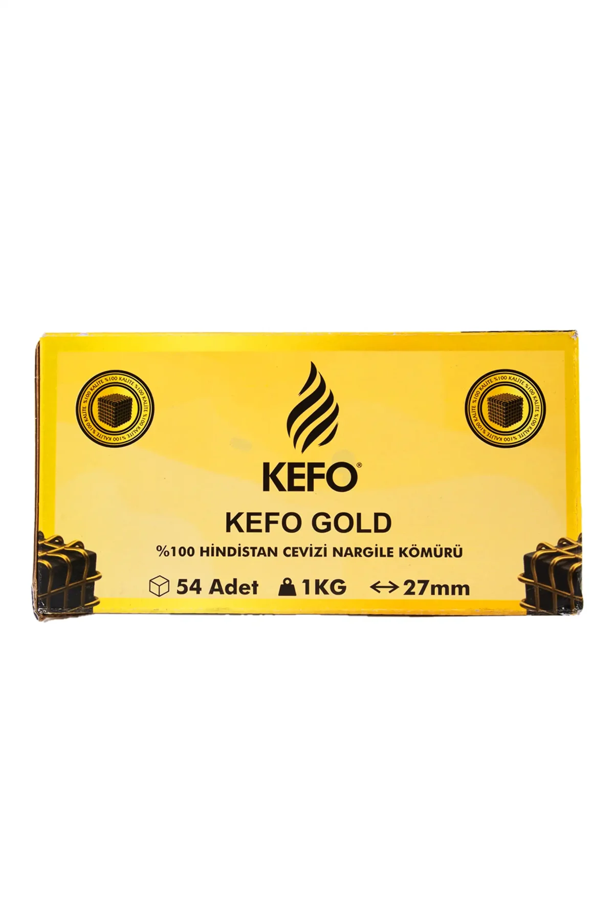 Kefo Gold 27 mm. Nargile Kömürü