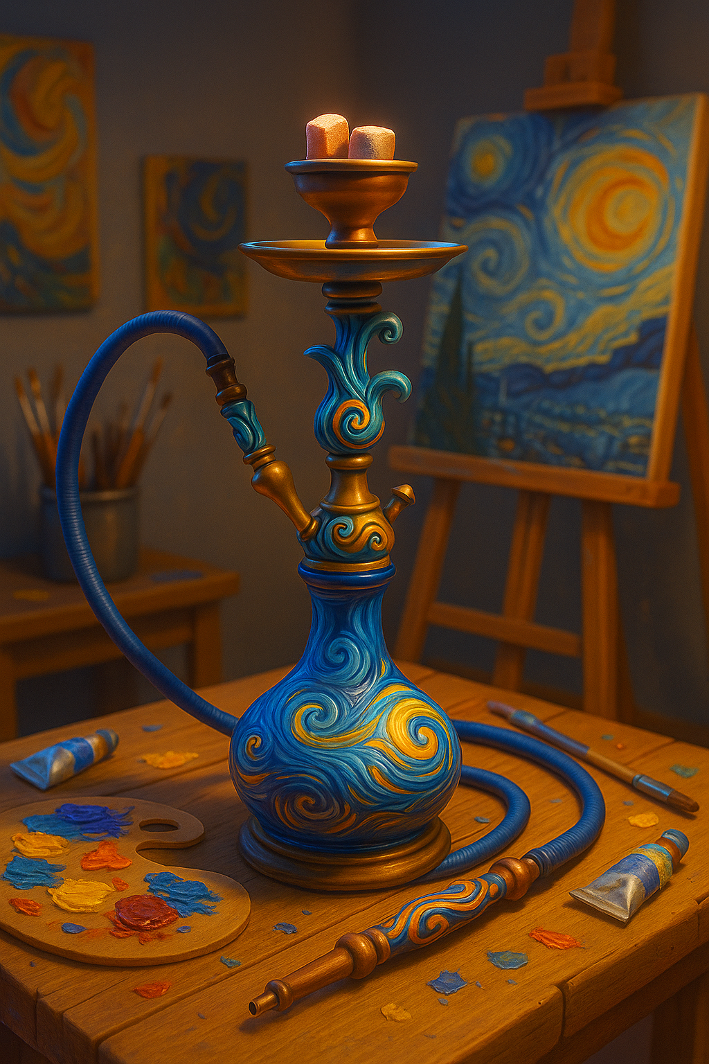 Nargileyi Sanatla Buluşturan Tasarımlar 1 nargile sanat tasarimlari