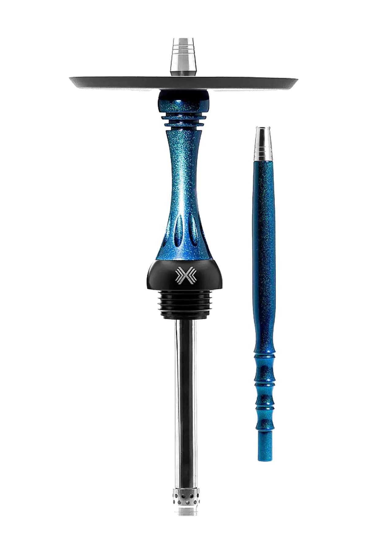 Alpha Hookah Model X Breeze Rus nargile takımı – mavi, turkuaz gövde görünümü