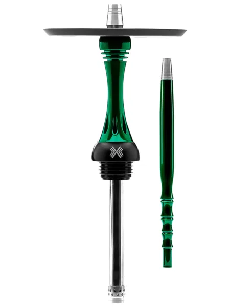 Alpha Hookah Model X Green Candy Rus nargile takımı – yeşil gövde görünümü