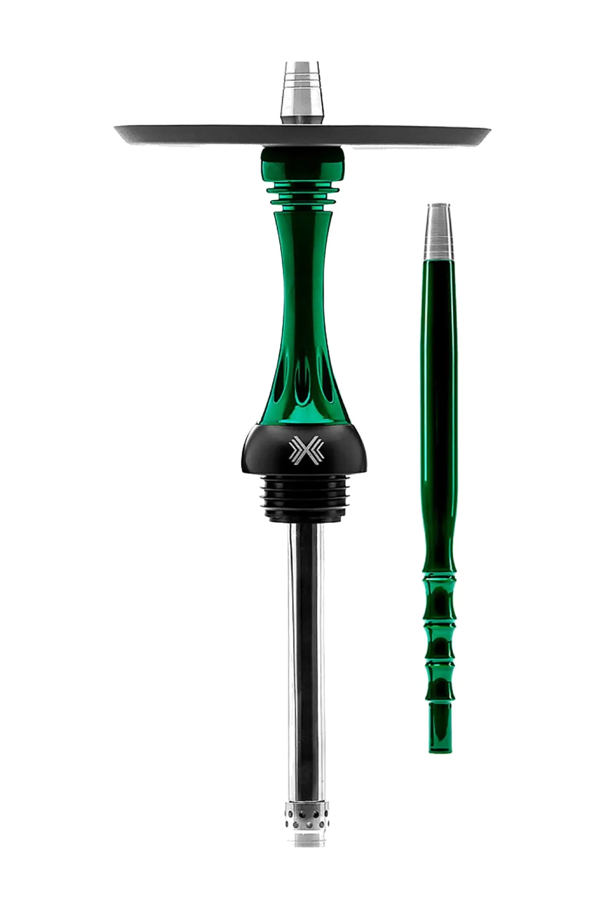 Alpha Hookah Model X Green Candy Rus nargile takımı – yeşil gövde görünümü