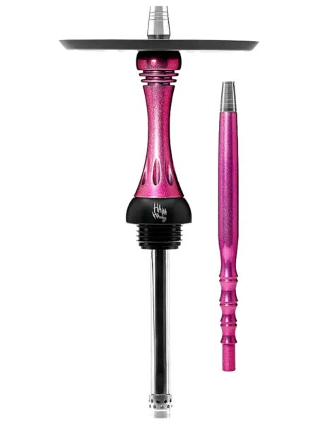 Alpha Hookah Model X Harley nargile takımı – çok renkli tonlu görünüm