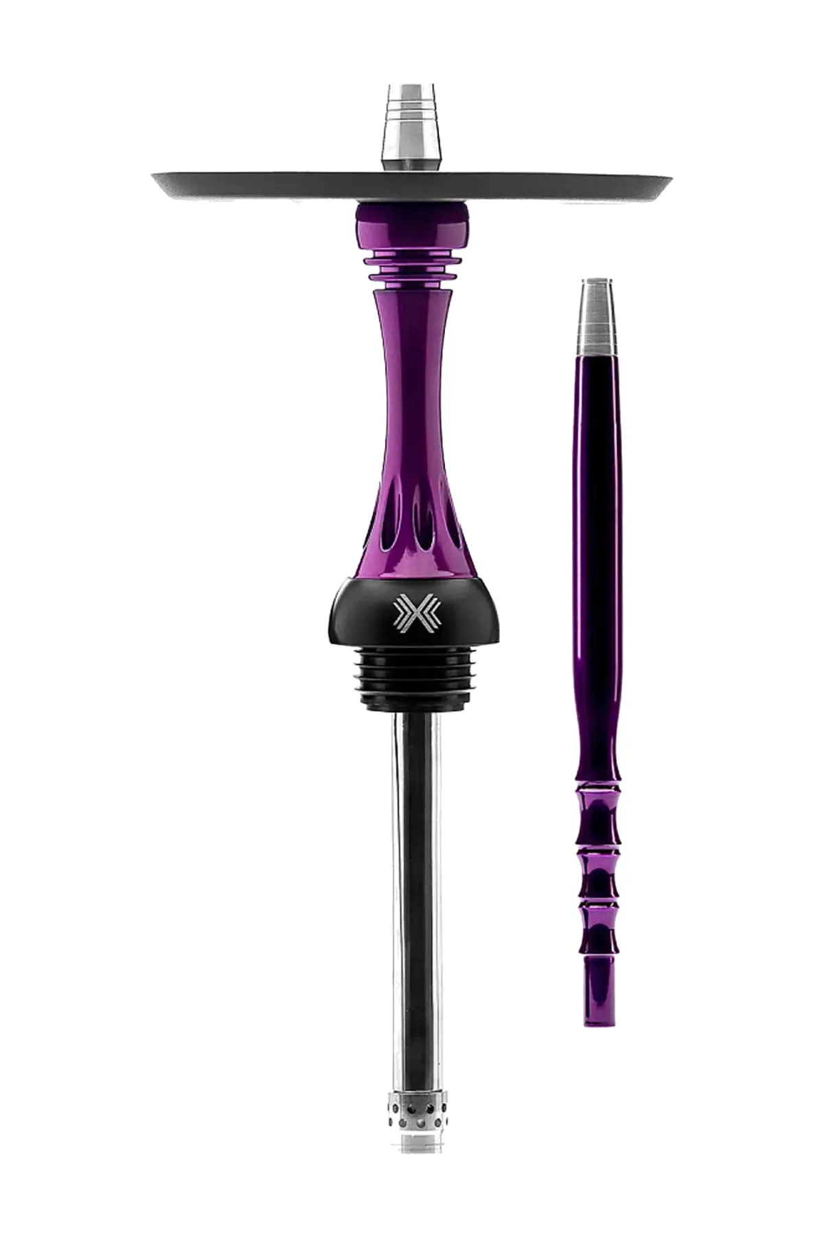 Alpha Hookah Model X Purple Rus nargile takımı – mor gövde görünümü