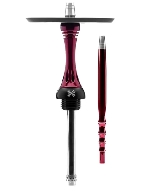 Alpha Hookah Model X Red Candy Rus nargile takımı – kırmızı gövde görünümü