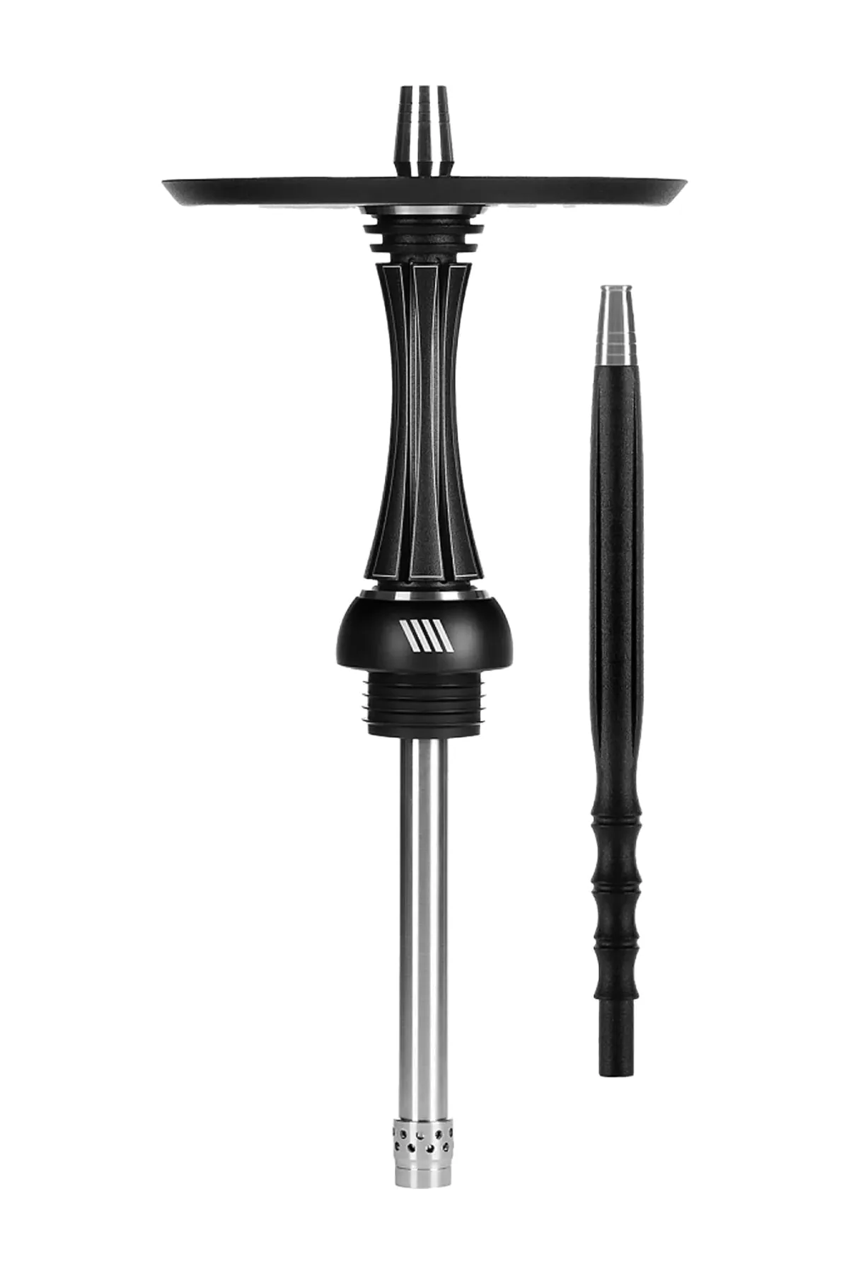 Alpha Hookah Model X Reverse Black Matte nargile takımı – siyah tonlu görünüm