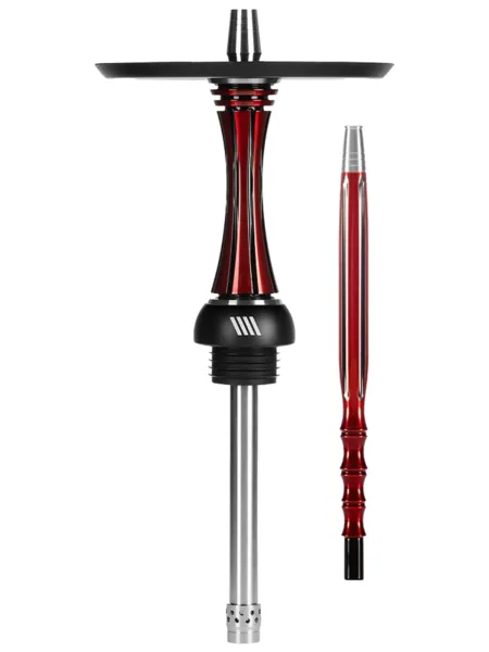 Alpha Hookah Model X Reverse Red Black nargile takımı – kırmızı, siyah tonlu görünüm