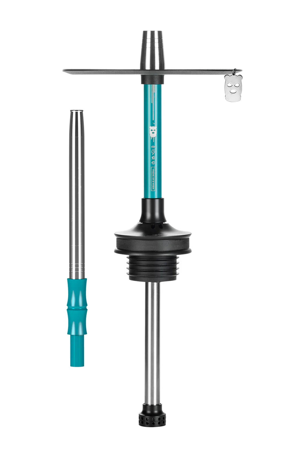 Alpha Hookah Rebel Azure nargile takımı – turkuaz tonlu görünüm