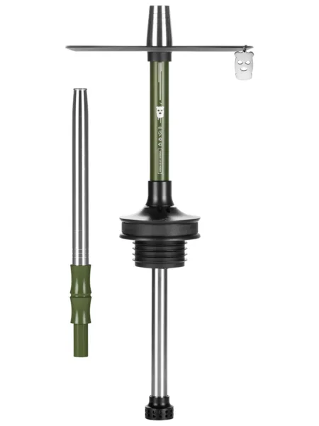 Alpha Hookah Rebel Extra Virgin nargile takımı – yeşil tonlu görünüm