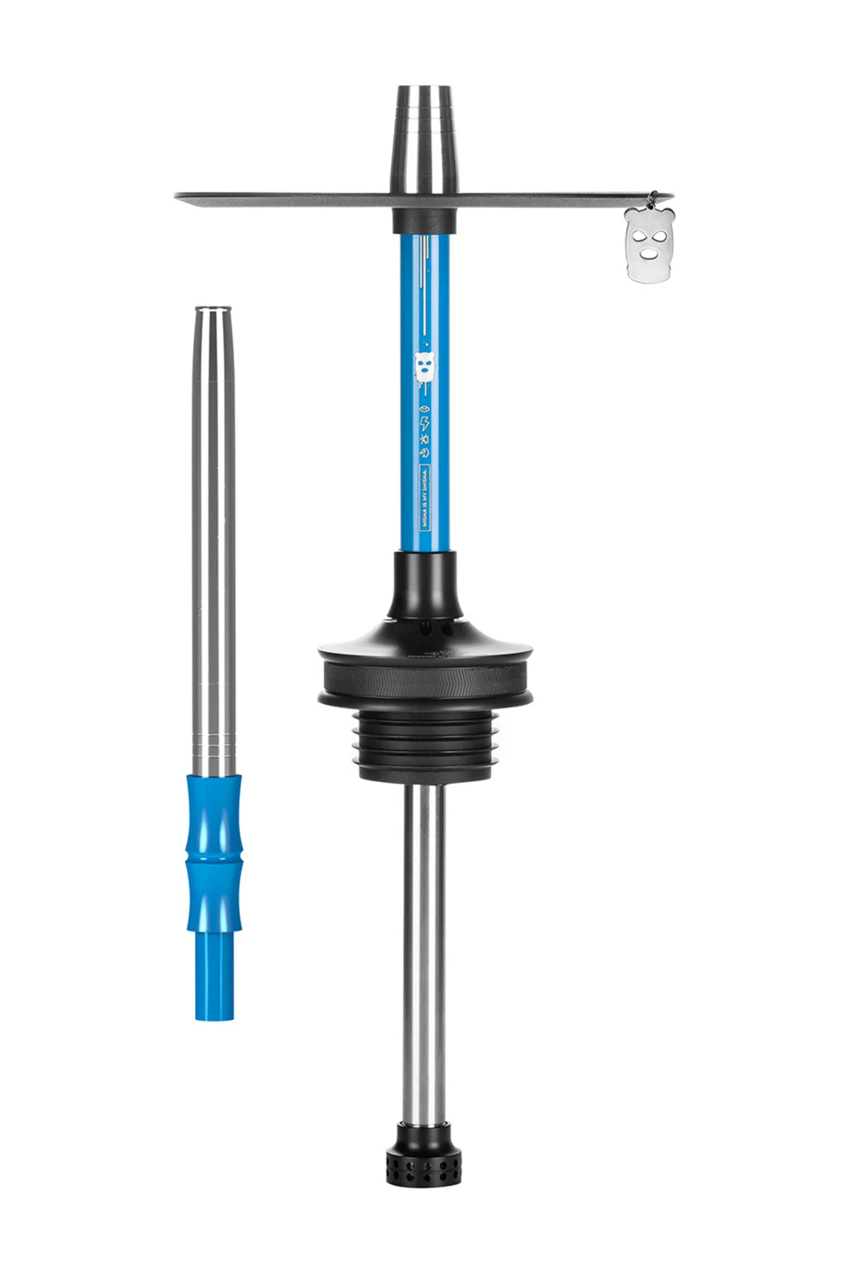Alpha Hookah Rebel Miami Blue nargile takımı – mavi tonlu görünüm