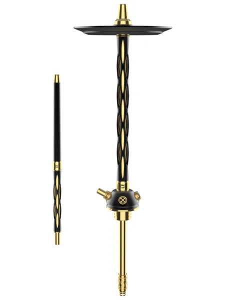 Blade Hookah Black nargile takımı – siyah, gold renkli görünüm