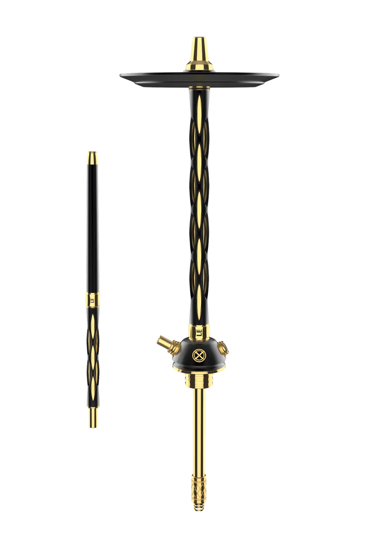 Blade Hookah Black nargile takımı – siyah, gold renkli görünüm