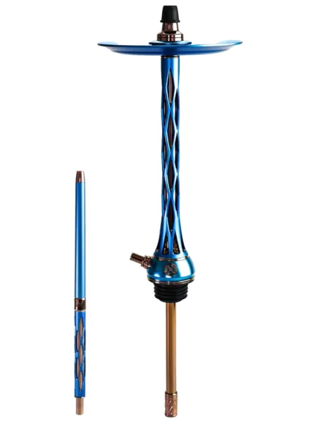 Blade Hookah Blue nargile takımı – mavi, gold renkli görünüm