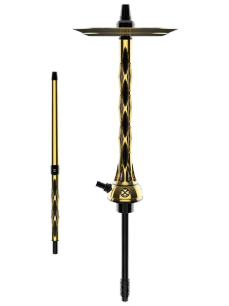 Blade Hookah Gold nargile takımı – gold, siyah renkli görünüm