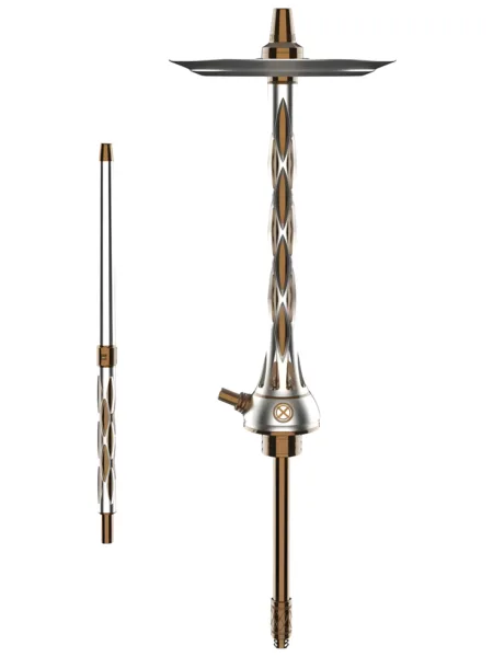 Blade Hookah Silver nargile takımı – gümüş tonlu görünüm