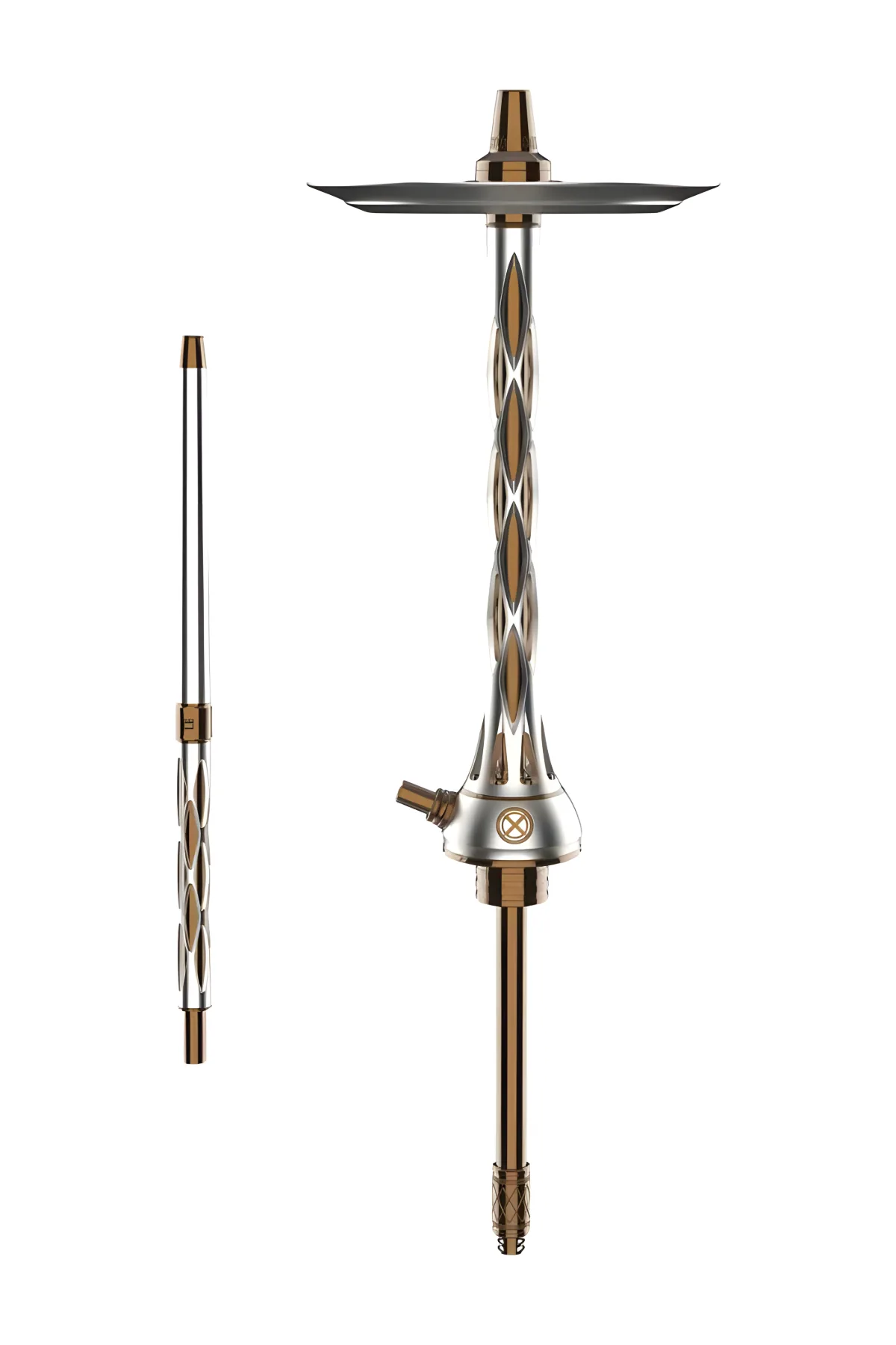 Blade Hookah Silver nargile takımı – gümüş tonlu görünüm