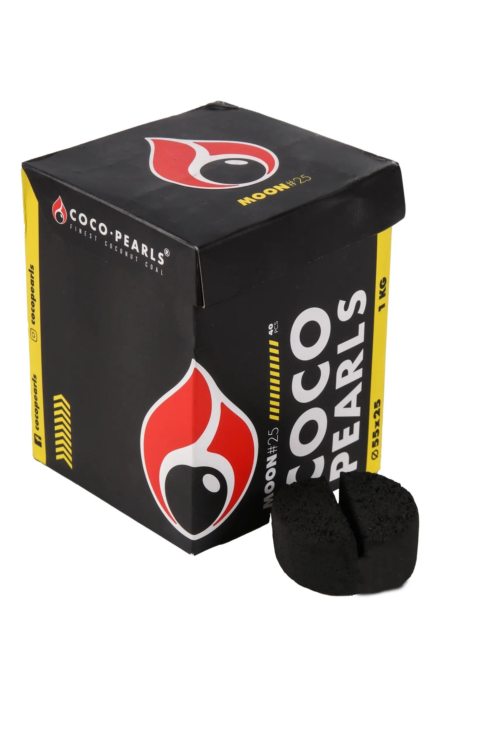 Coco Pearls Yarım Ay Kömür