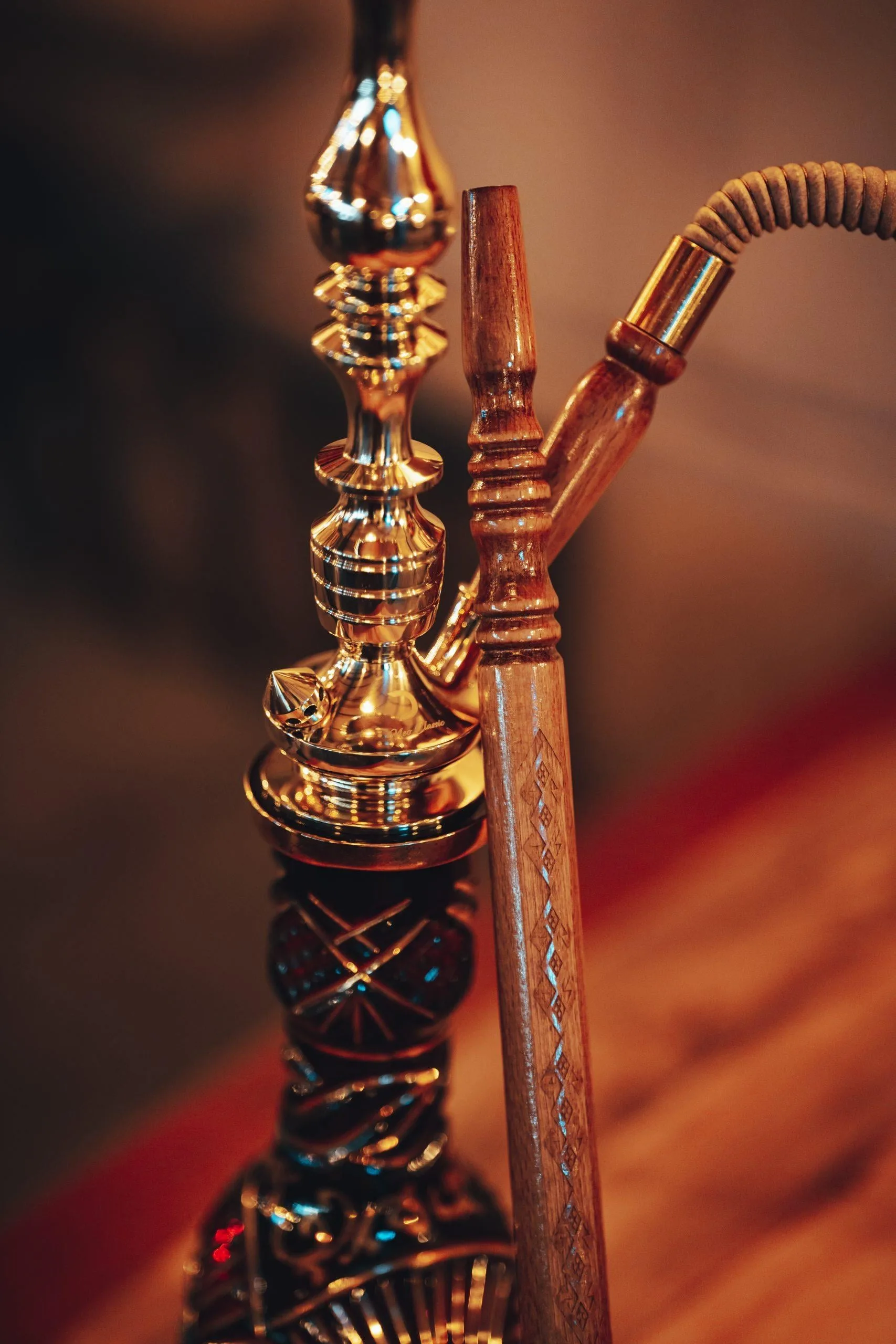 DEŞARJ Neoclassic Brass Nargile Takımı - Görsel 5