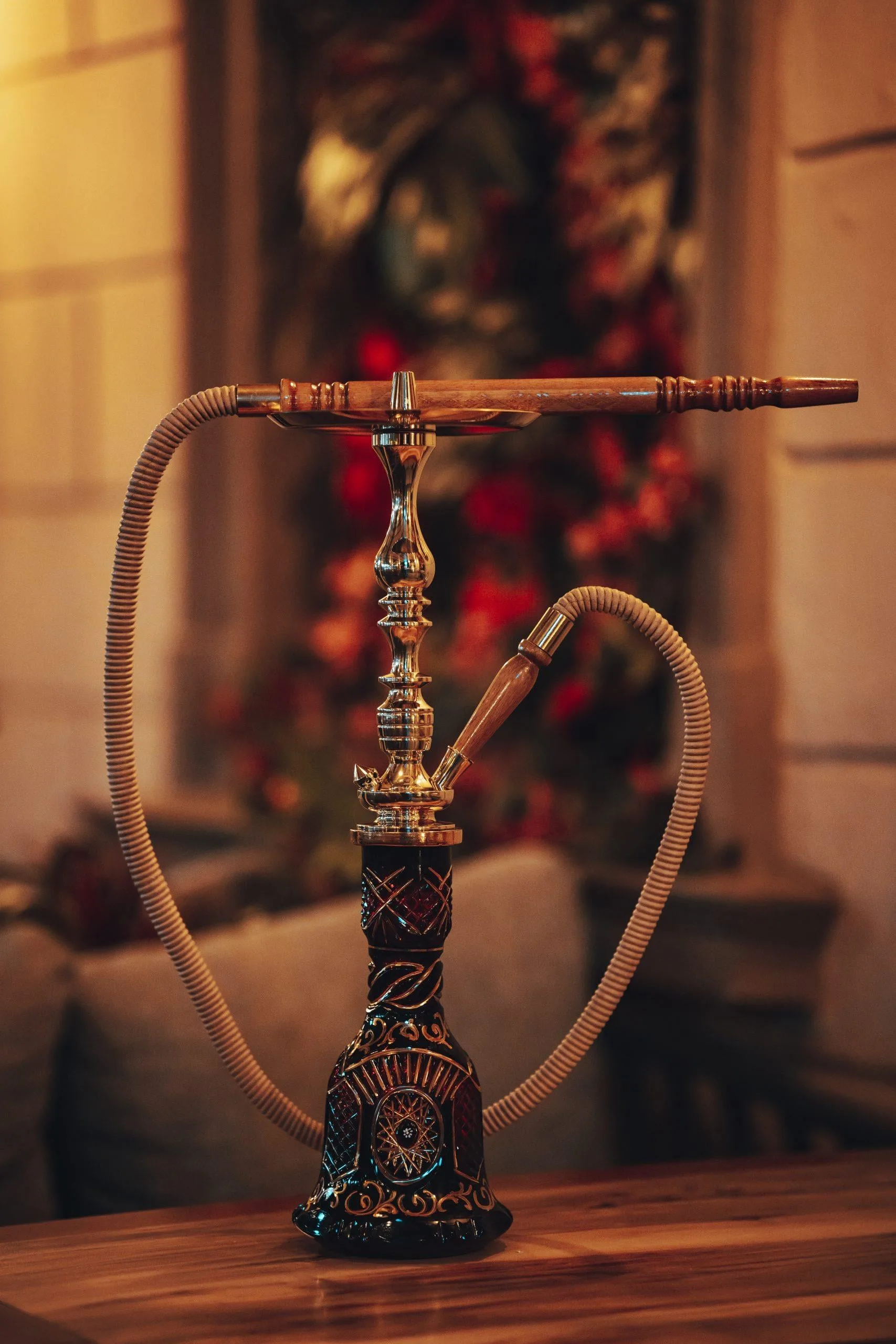 DEŞARJ Neoclassic Brass Nargile Takımı