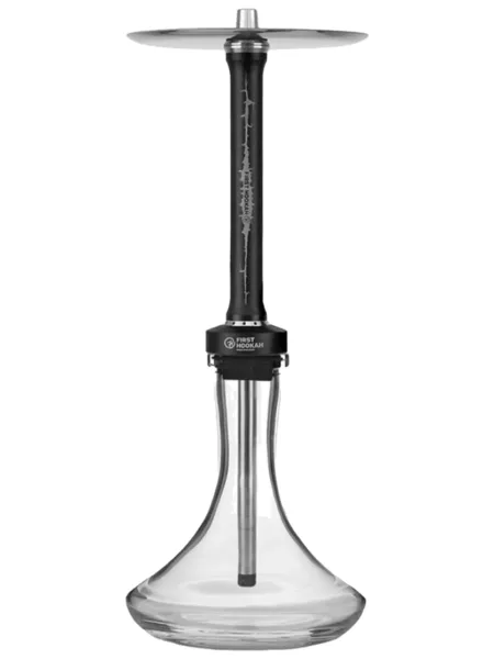First Hookah Nargile Takımı Rus nargile takımı – siyah, gümüş gövde görünümü