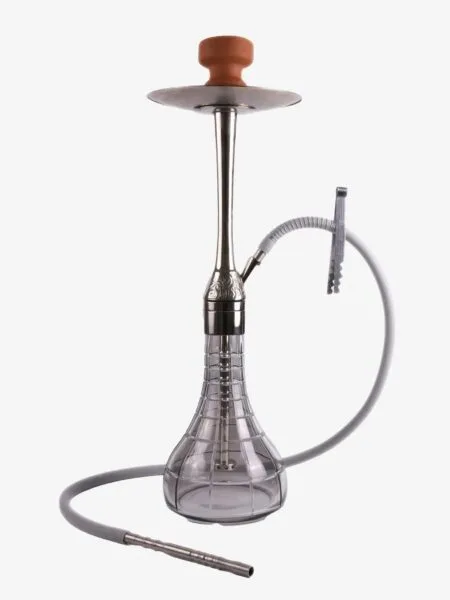 Gümüş Master Puff Aynalı Şişeli Nargile Takımı