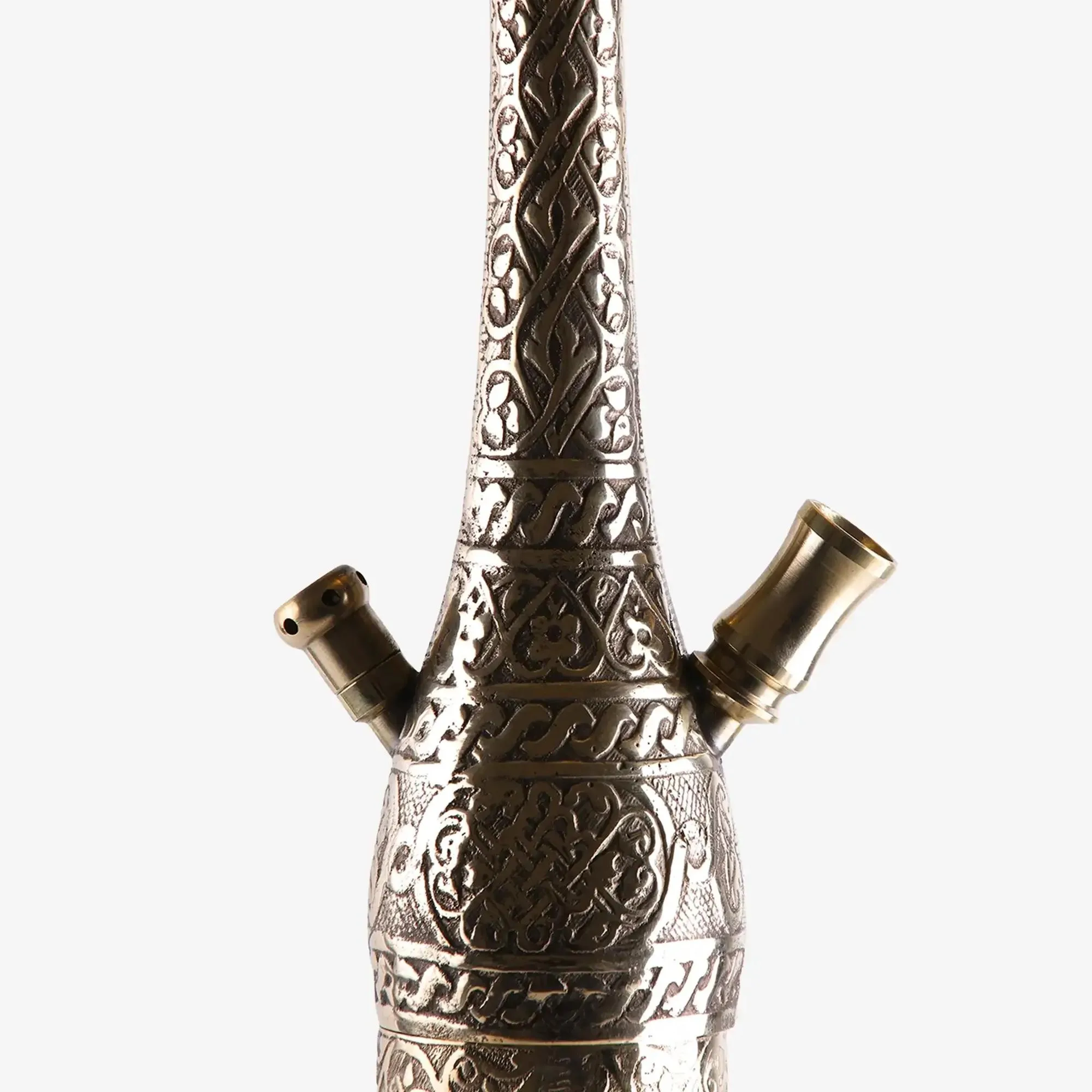 HOOKAH Vidalı Yaldızlı Şişeli Kahveci Nargile Takımı - Görsel 3