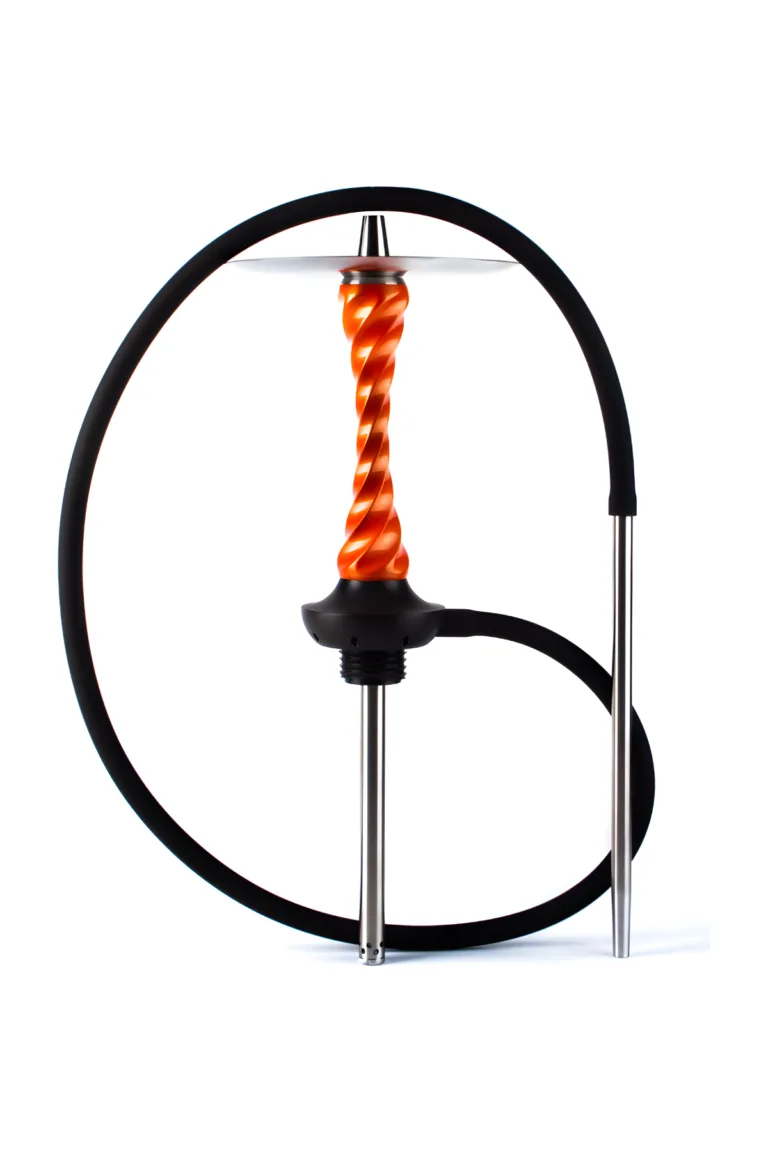 Jetpack Hookah nargile takımı – turuncu, kırmızı, siyah renkli görünüm