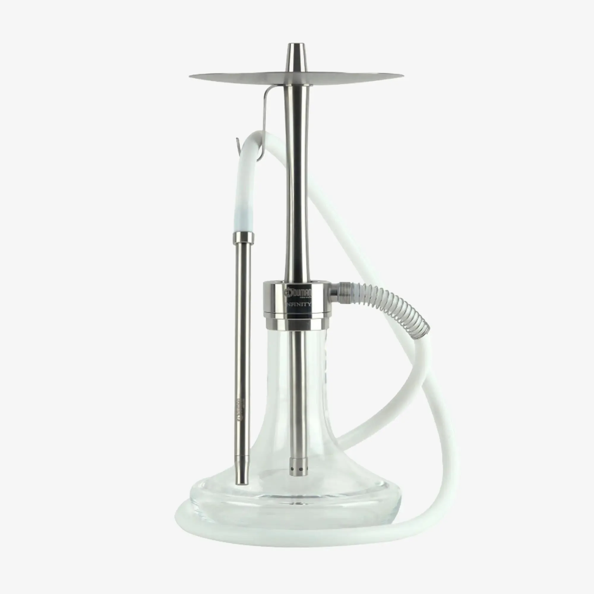 ODUMAN Infinity Steel Clear Glass Hookah Set