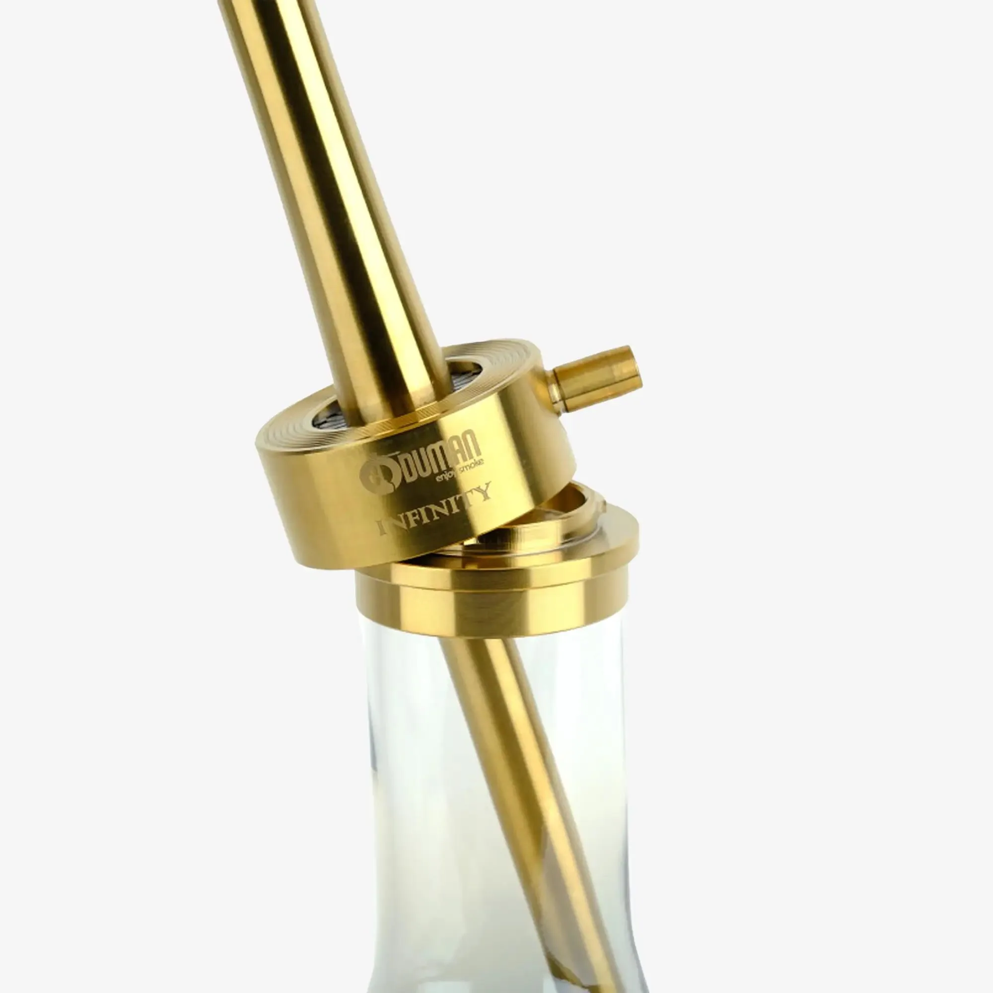 ODUMAN Infinity Gold White Bottle Hookah Set - Image 5