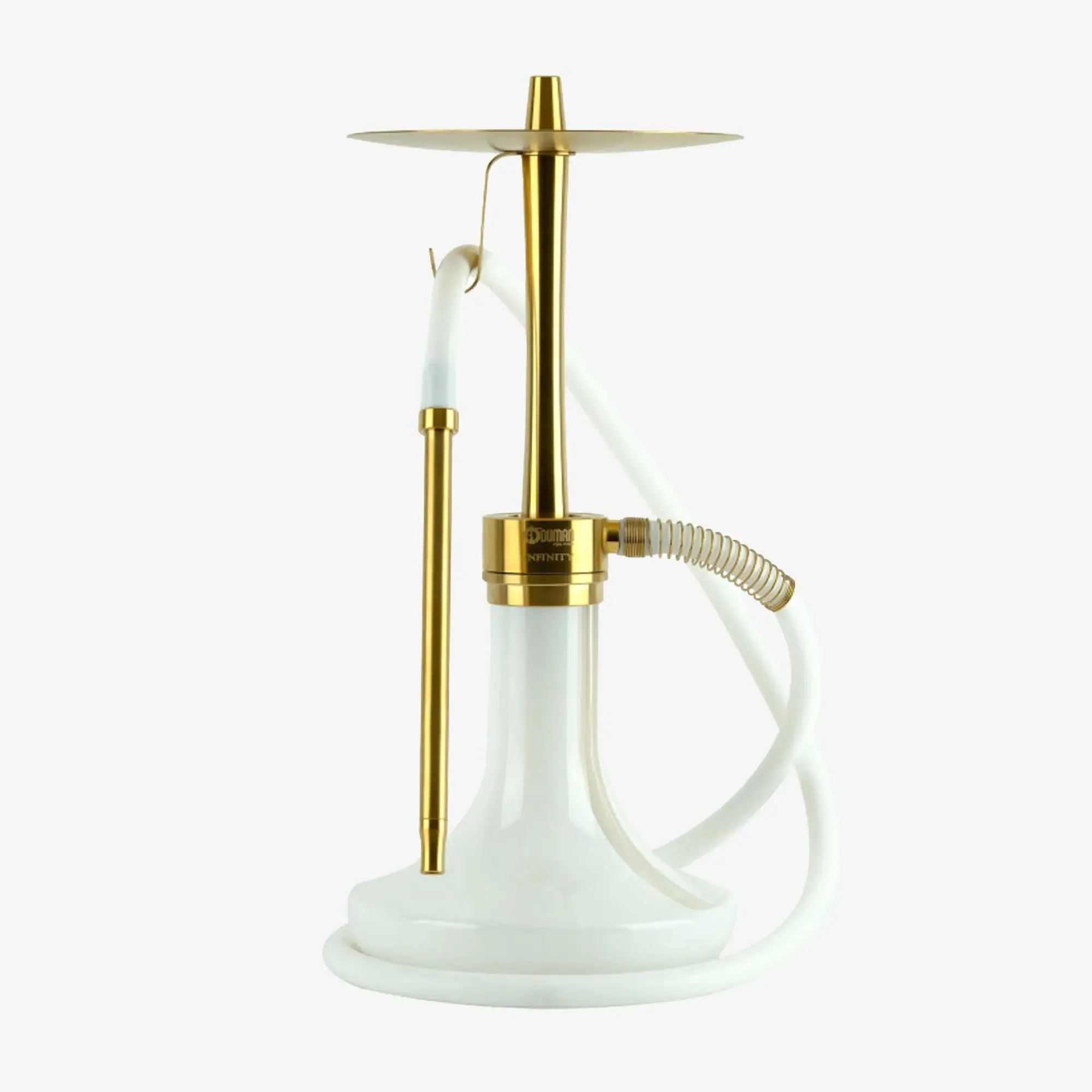 ODUMAN Infinity Gold White Bottle Hookah Set