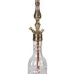 YT Shisha 2. Kalite Vidalı Kahveci No 2, gold, şeffaf renkli nargile