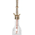 YT Shisha 2. Kalite Vidalı Kahveci No 5, gold, şeffaf renkli nargile