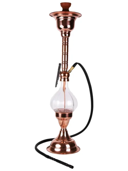 YT Shisha Azeri Sade Bakır, bakır, şeffaf, siyah renkli nargile