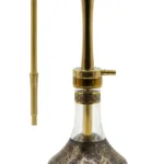 YT Shisha Ballı Selçuklu Yıldızı, gold, siyah renkli nargile