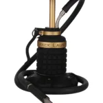 YT Shisha Bomb Çantalı Nargile Takımı, siyah, gold, gümüş renkli gövde ve su haznesi görünümü