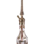 YT Shisha Classic 67 Yaldızlı Siyah, siyah, gold, şeffaf renkli nargile