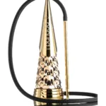YT Shisha Cleopatra Nargile Takımı, gold, siyah renkli gövde ve su haznesi görünümü