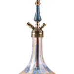 YT Shisha Hürrem Kahveci Mavi, mavi, gold, şeffaf renkli nargile