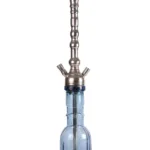 YT Shisha Kahveci Nikel, gümüş, mavi renkli nargile