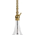 YT Shisha Klasik Puff, gold, şeffaf renkli nargile