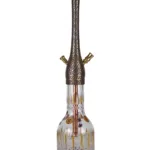 YT Shisha Şehzade Mor, mor, gold, şeffaf renkli nargile
