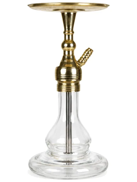 YT Shisha Small Puff, gold, şeffaf renkli nargile