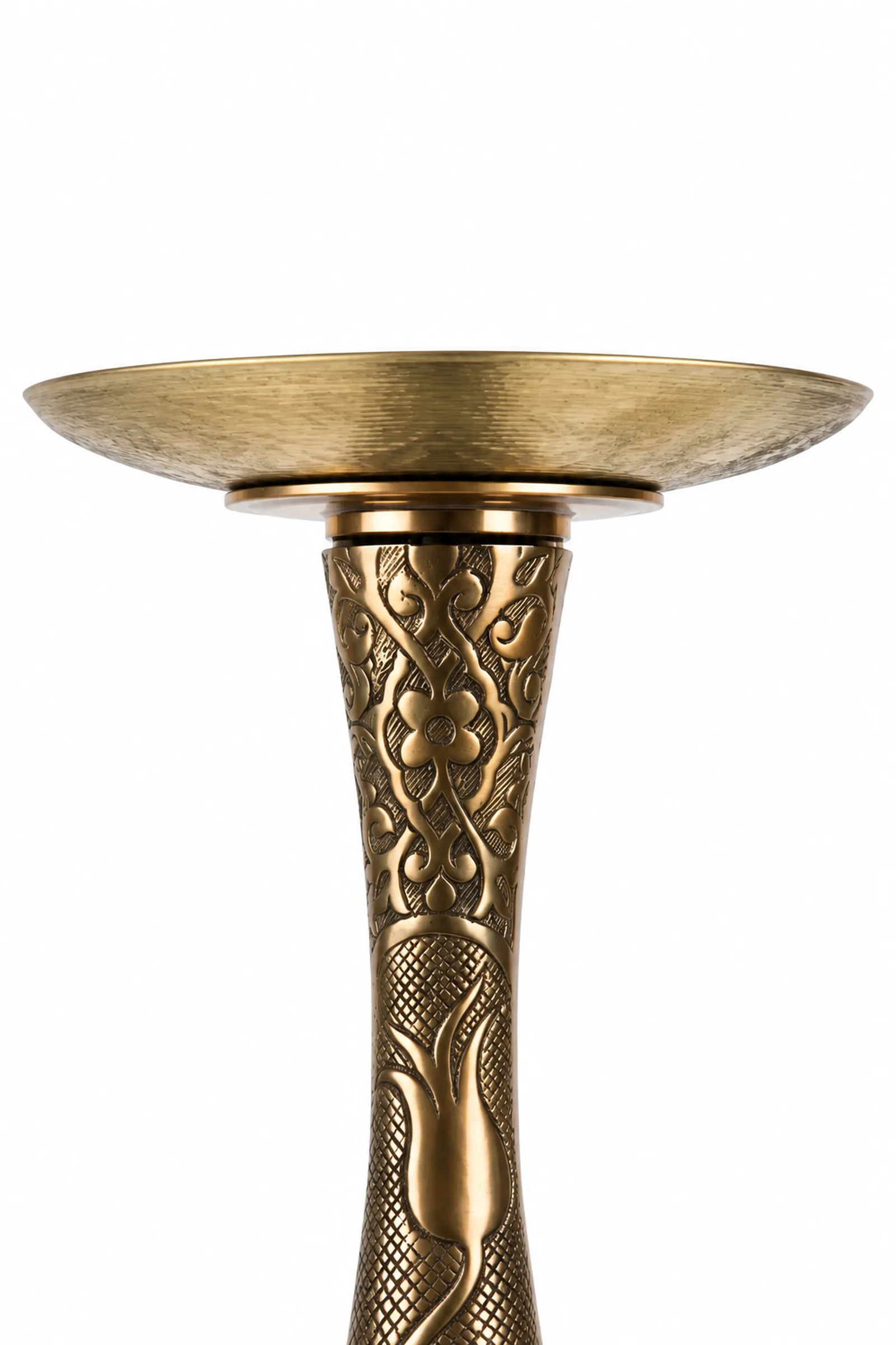 YT Shisha Tulip Puff: yaprak desenli üst gövde
