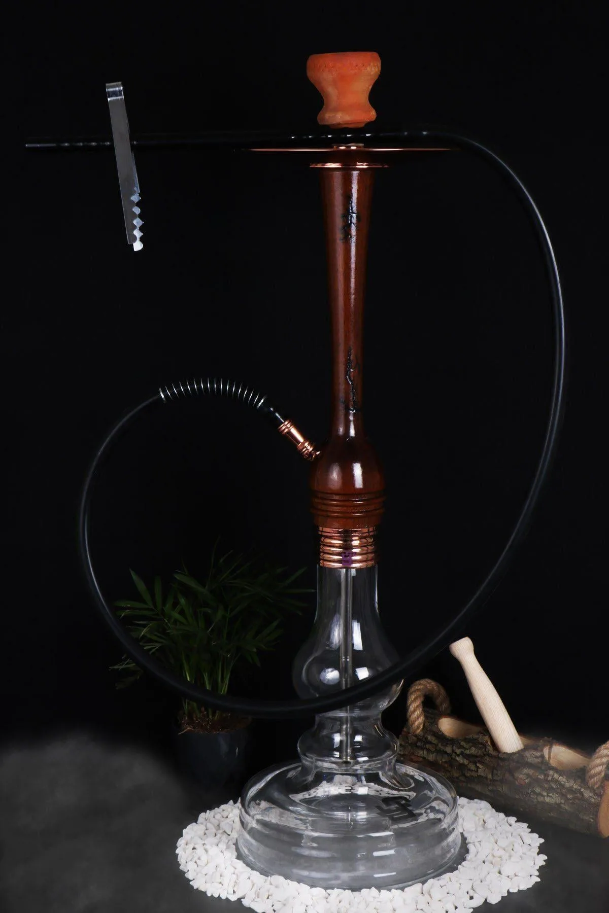 YT Wood Puff Nargile Takımı - Görsel 3