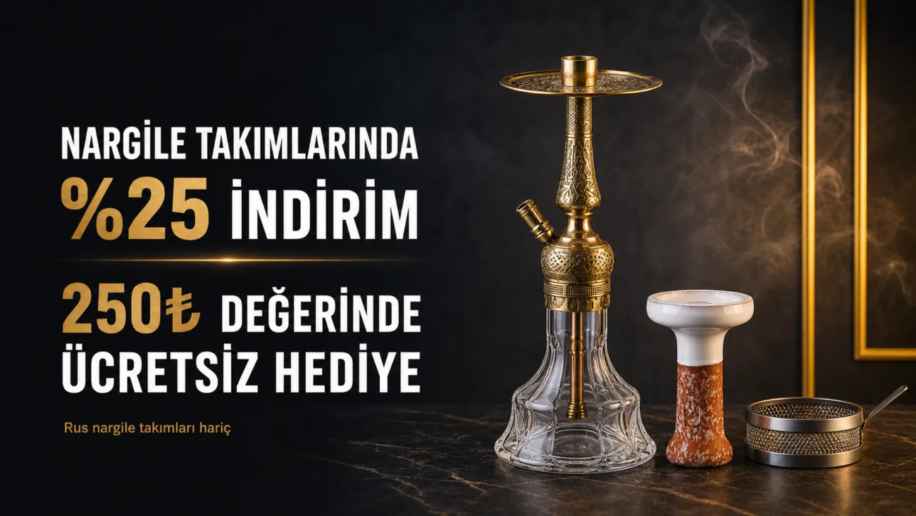 Hookah Set Sale: 25% off (excluding Russian models) and a free porcelain bowl and bowl holder worth 250₺ with every set — YT Shisha