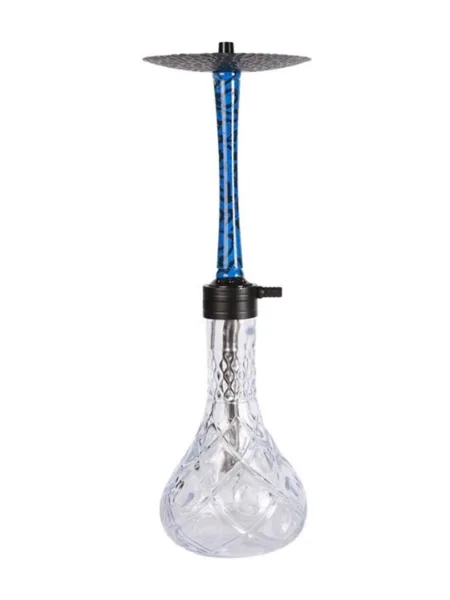 YT Crystal Aluminium Hookah Set Blue
