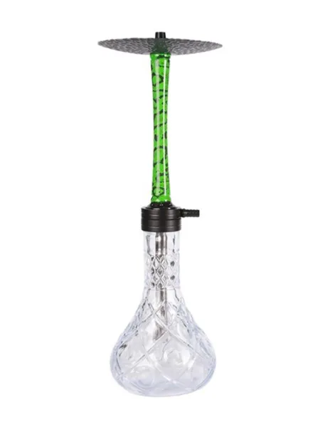 YT Crystal Aluminium Hookah Set Green