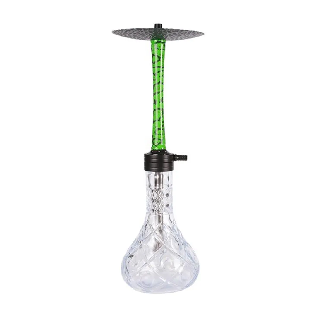 YT Crystal Aluminium Hookah Set Green