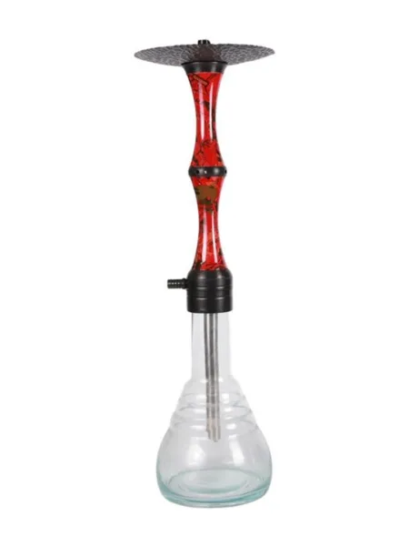 YT Bamboo Aluminium Hookah Set Red