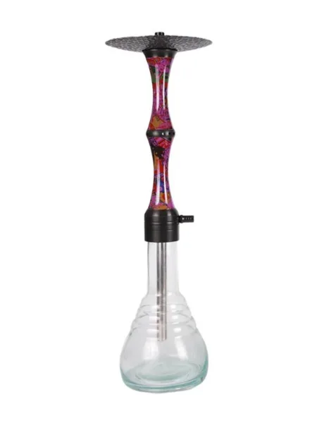 YT Bamboo Aluminium Hookah Set Purple