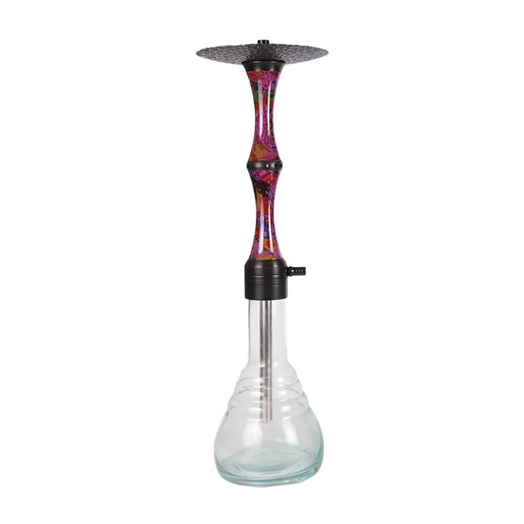 YT Bamboo Aluminium Hookah Set Purple